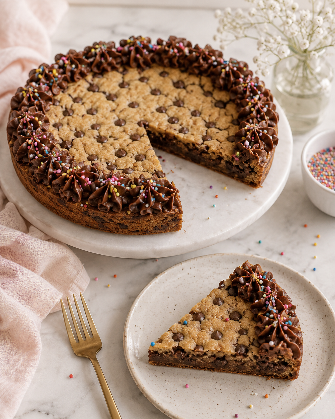 9 inch Chocolate Chip Cookie Cake
