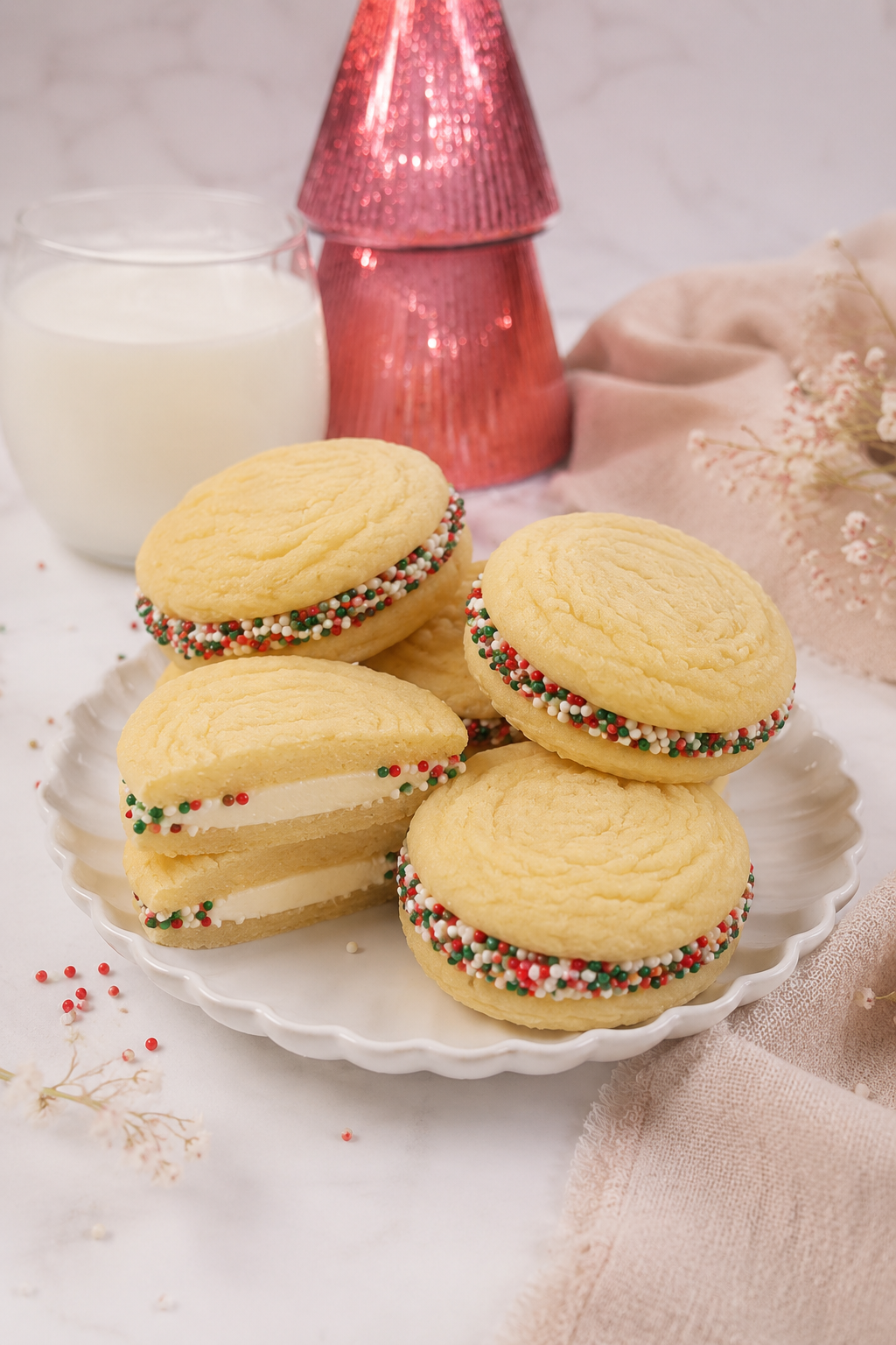 Seasonal Celebration Stuffed Sugar Cookies