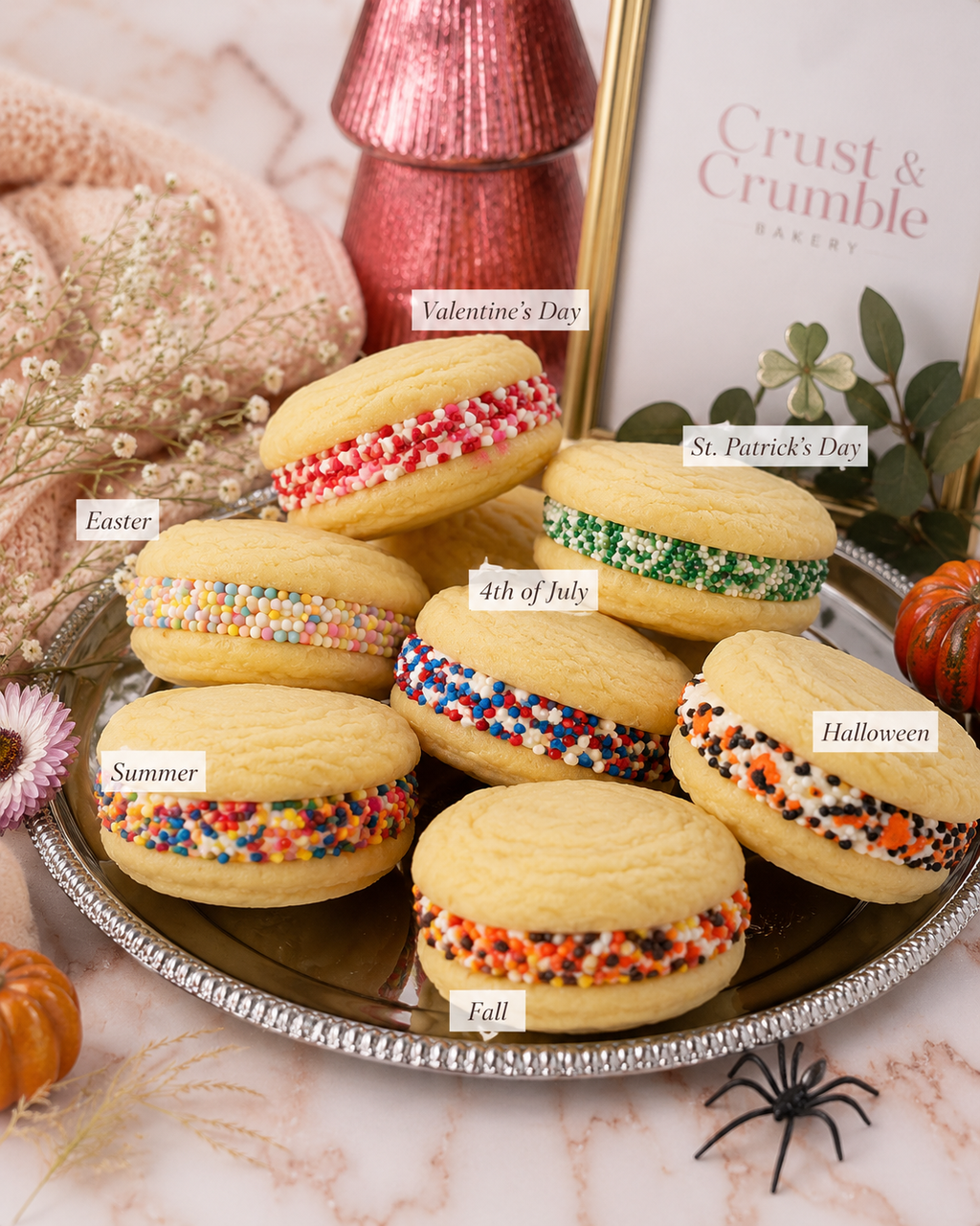 Seasonal Celebration Stuffed Sugar Cookies